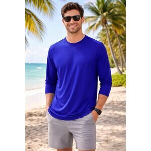 Under Armour Men’s Royal Blue Long Sleeve Shirt - Sporty Activewear for Outdoors